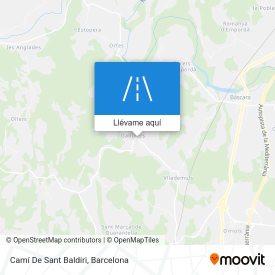 Mapa Camí De Sant Baldiri