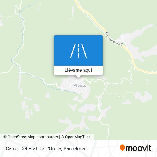 Mapa Carrer Del Prat De L'Orella