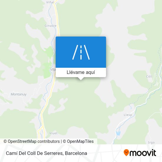 Mapa Camí Del Coll De Serreres