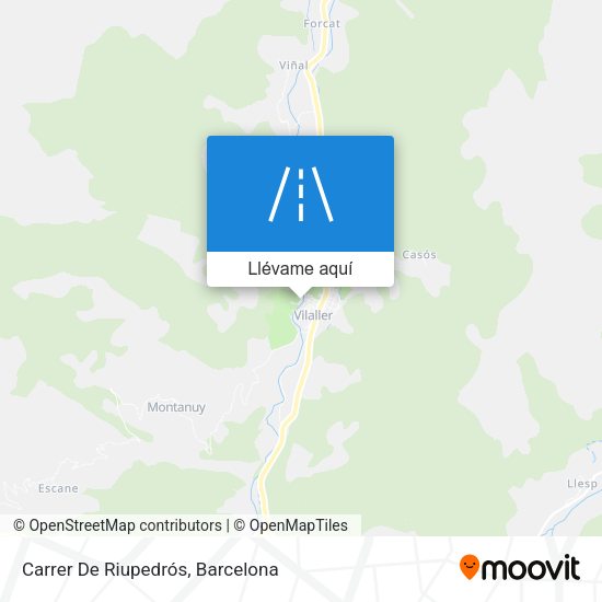 Mapa Carrer De Riupedrós
