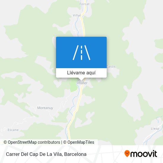 Mapa Carrer Del Cap De La Vila