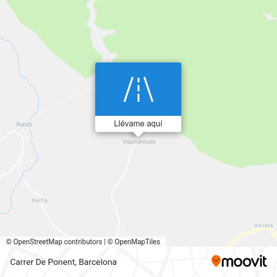 Mapa Carrer De Ponent