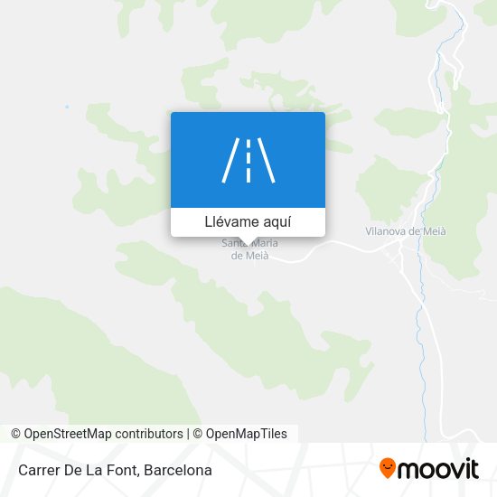 Mapa Carrer De La Font