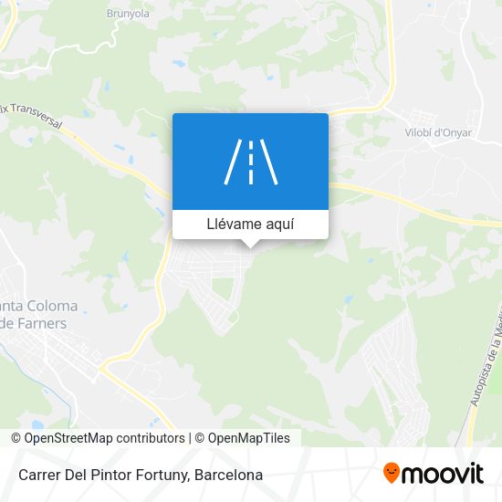 Mapa Carrer Del Pintor Fortuny