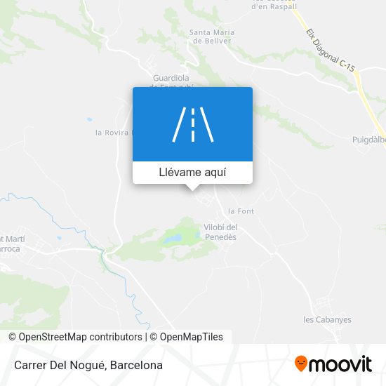Mapa Carrer Del Nogué