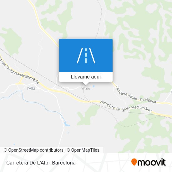 Mapa Carretera De L'Albi