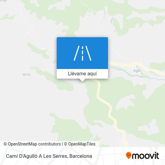 Mapa Camí D'Agulló A Les Serres