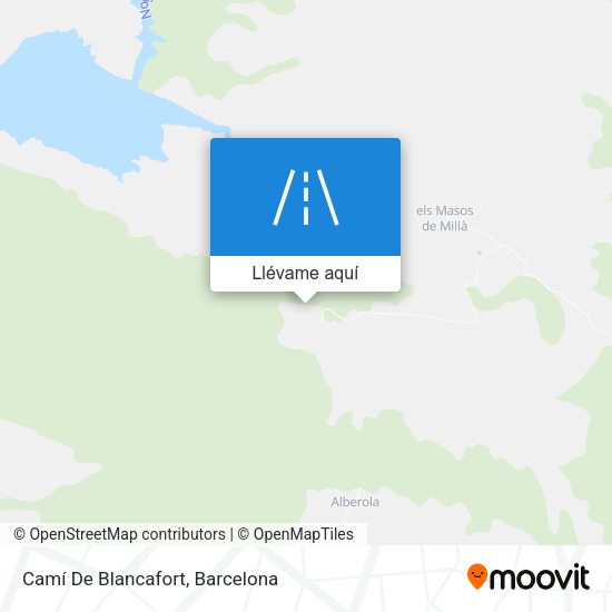Mapa Camí De Blancafort