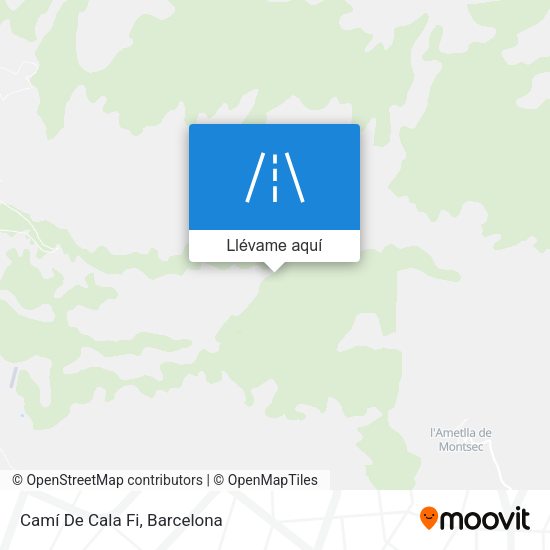 Mapa Camí De Cala Fi