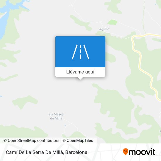 Mapa Camí De La Serra De Millà