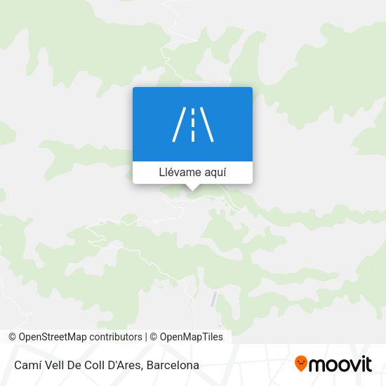 Mapa Camí Vell De Coll D'Ares