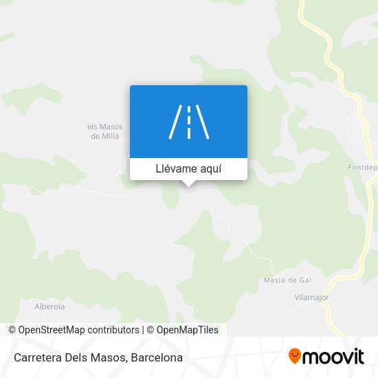 Mapa Carretera Dels Masos