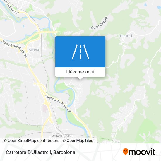 Mapa Carretera D'Ullastrell