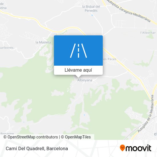 Mapa Camí Del Quadrell