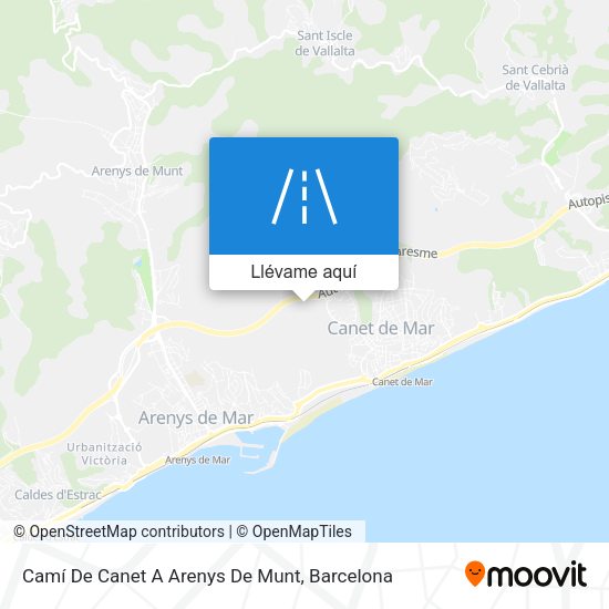 Mapa Camí De Canet A Arenys De Munt