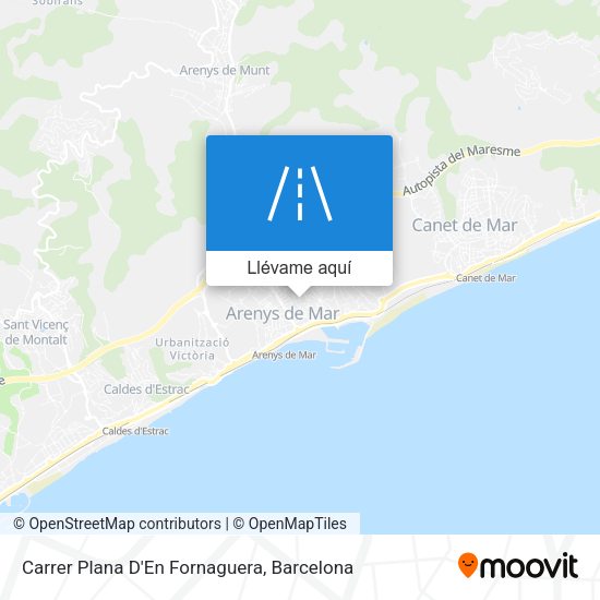 Mapa Carrer Plana D'En Fornaguera