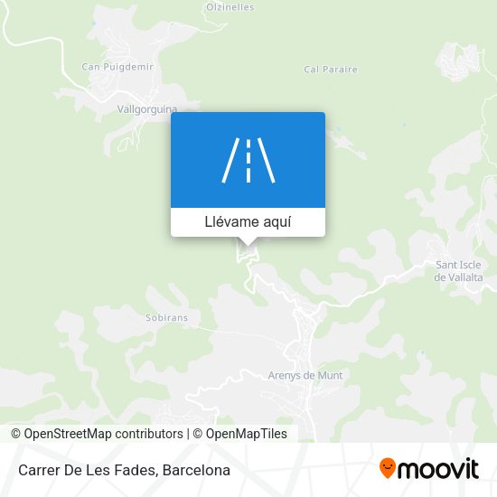 Mapa Carrer De Les Fades