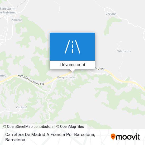 Mapa Carretera De Madrid A Francia Por Barcelona