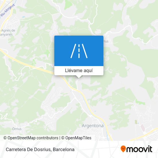 Mapa Carretera De Dosrius