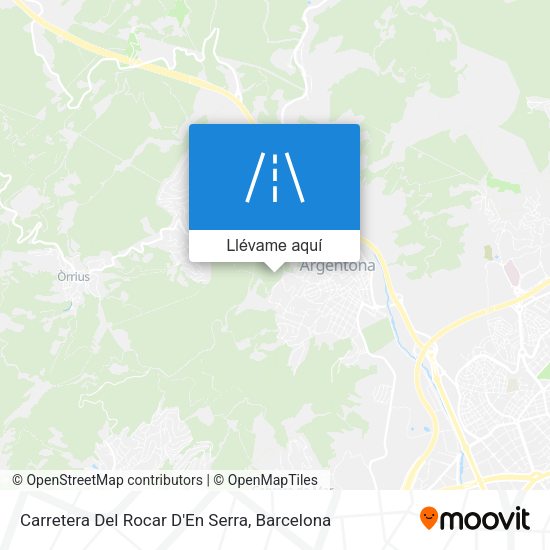 Mapa Carretera Del Rocar D'En Serra