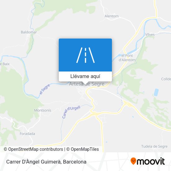 Mapa Carrer D'Àngel Guimerà