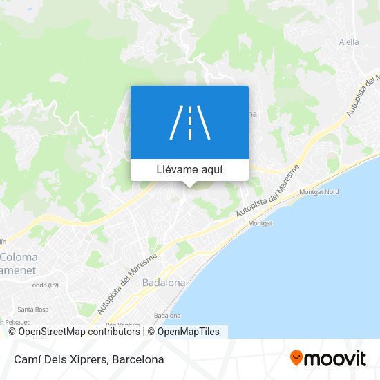 Mapa Camí Dels Xiprers
