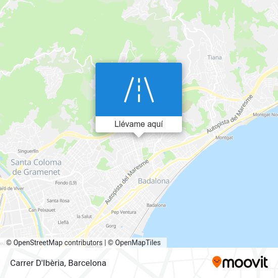 Mapa Carrer D'Ibèria