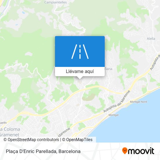 Mapa Plaça D'Enric Parellada