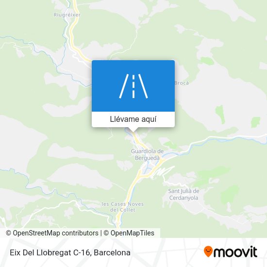 Mapa Eix Del Llobregat C-16