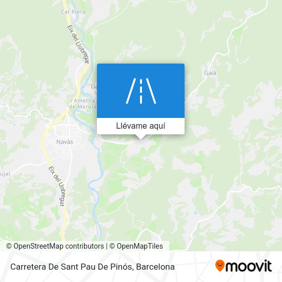 Mapa Carretera De Sant Pau De Pinós