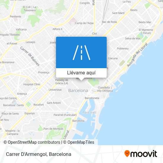 Mapa Carrer D'Armengol