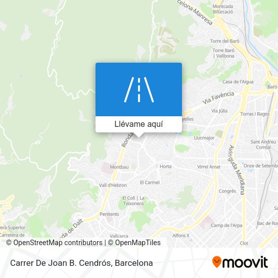 Mapa Carrer De Joan B. Cendrós