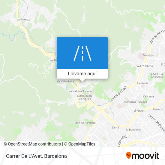 Mapa Carrer De L'Avet