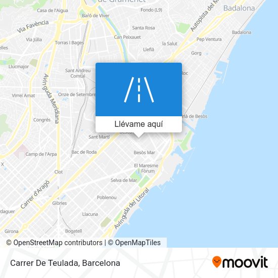 Mapa Carrer De Teulada