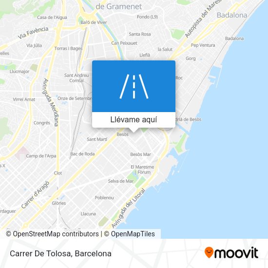Mapa Carrer De Tolosa