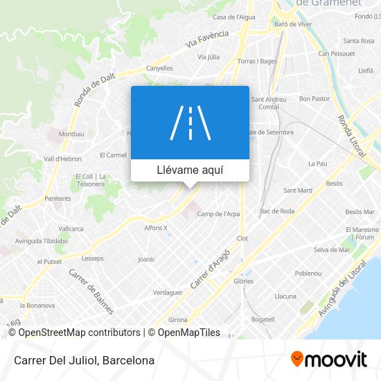 Mapa Carrer Del Juliol