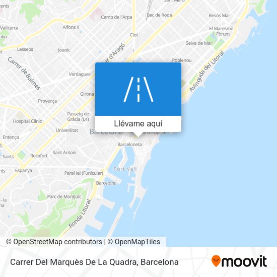 Mapa Carrer Del Marquès De La Quadra
