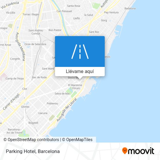 Mapa Parking Hotel