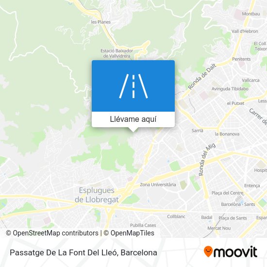 Mapa Passatge De La Font Del Lleó