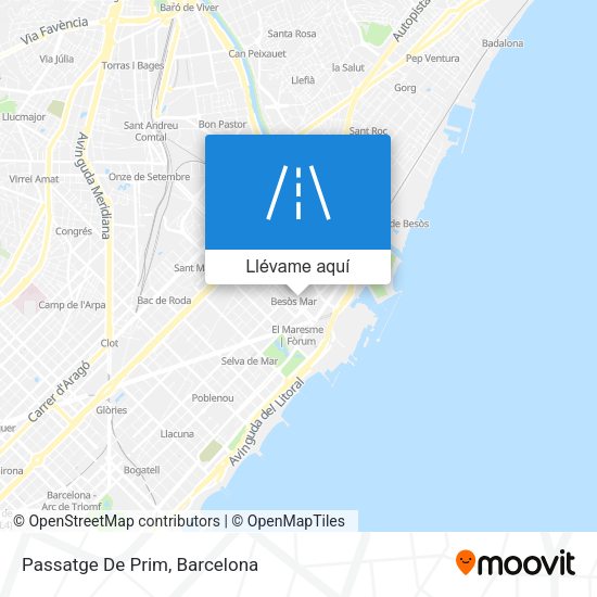 Mapa Passatge De Prim