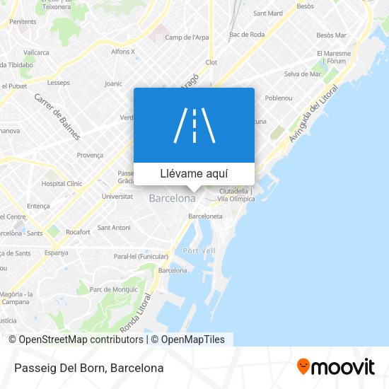 Mapa Passeig Del Born