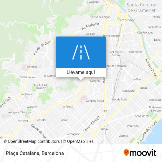 Mapa Plaça Catalana