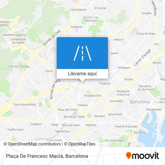 Mapa Plaça De Francesc Macià