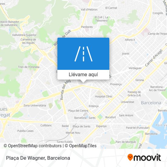 Mapa Plaça De Wagner