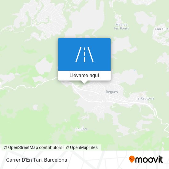 Mapa Carrer D'En Tan
