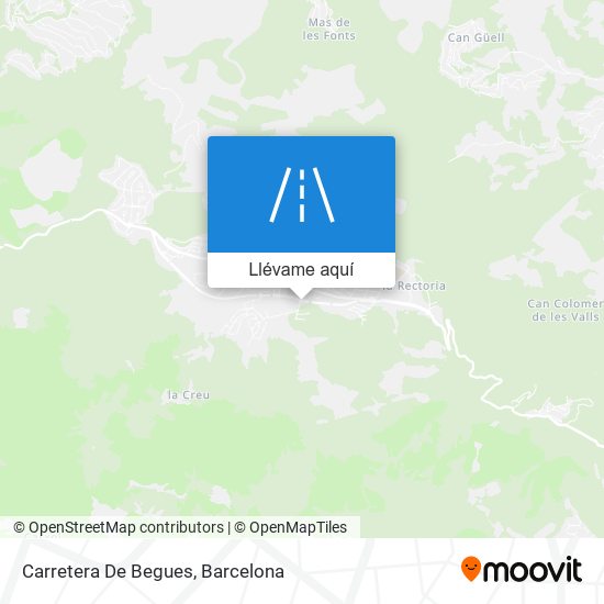 Mapa Carretera De Begues