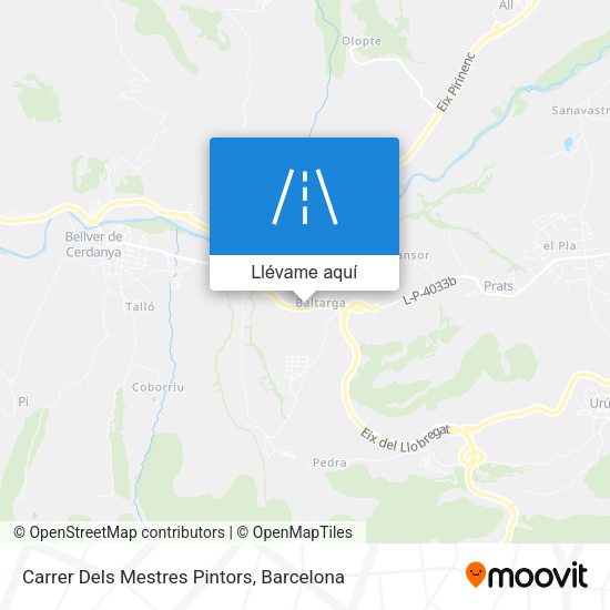 Mapa Carrer Dels Mestres Pintors
