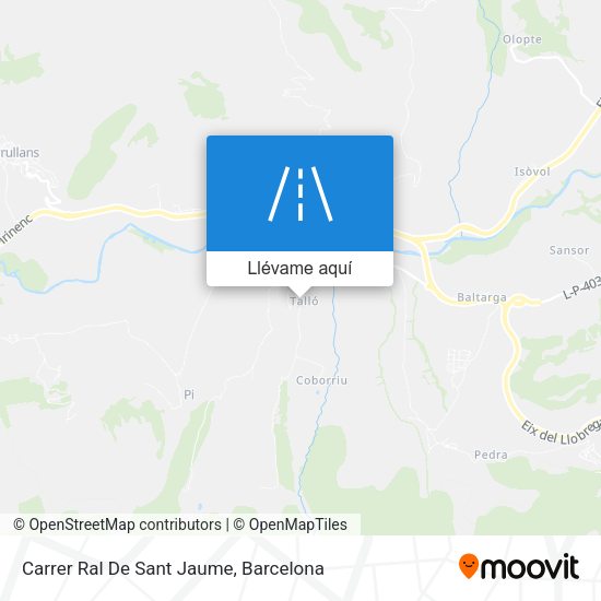 Mapa Carrer Ral De Sant Jaume
