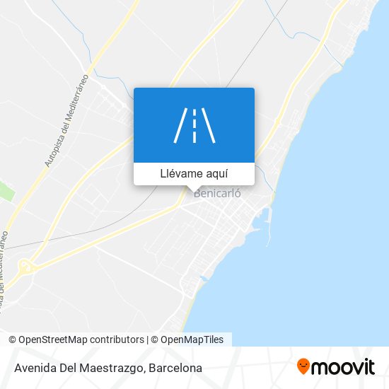 Mapa Avenida Del Maestrazgo