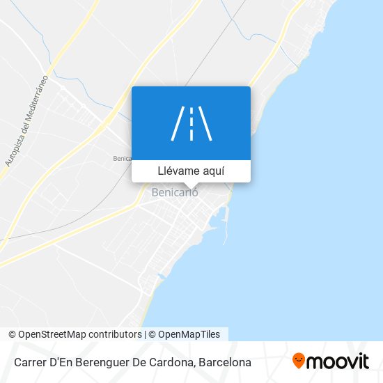 Mapa Carrer D'En Berenguer De Cardona